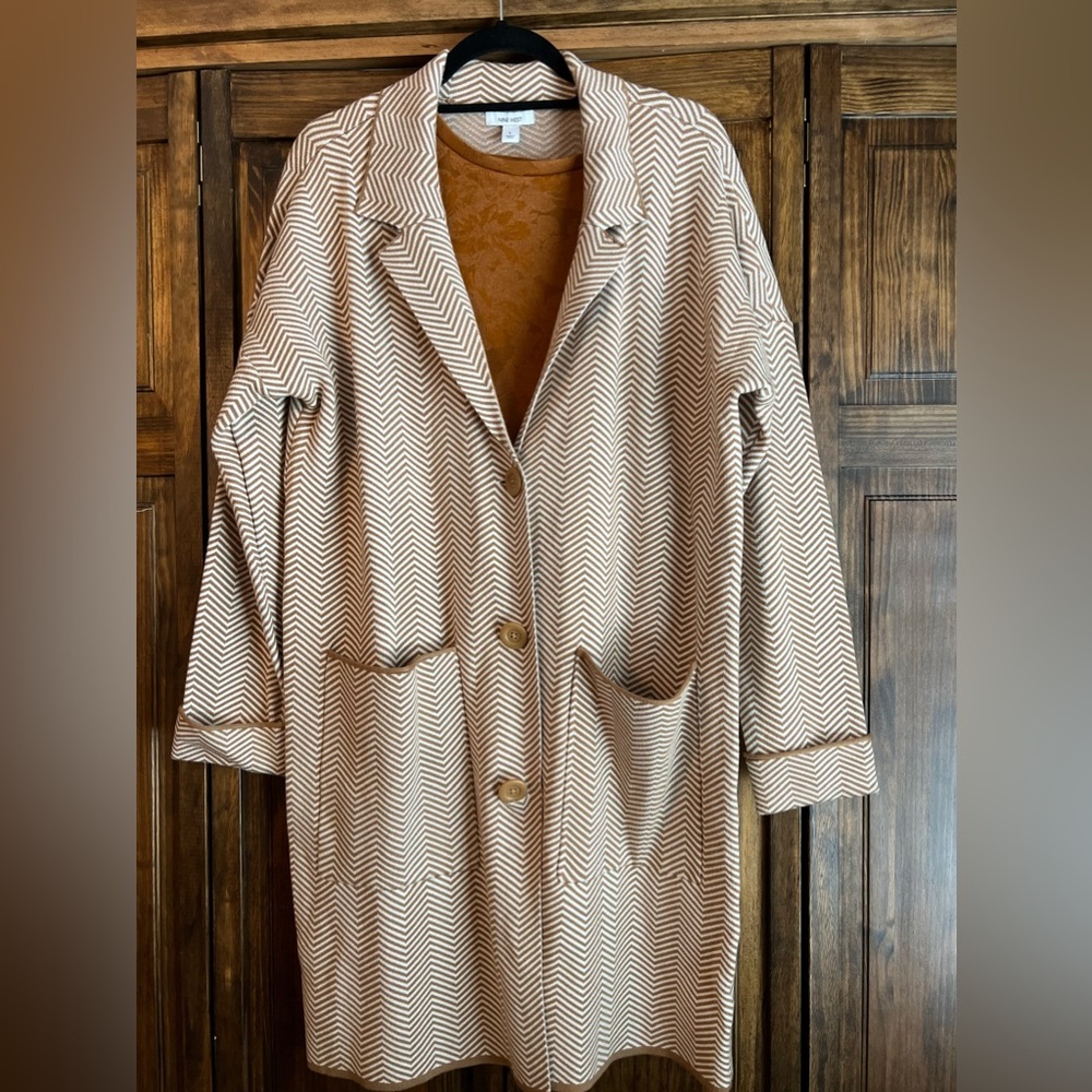 Sweater jacket Size large with matching T-shirt size XL